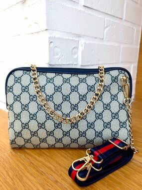 Gucci Authentic Vintage GG Monogram Pouch / Crossbody Bag
